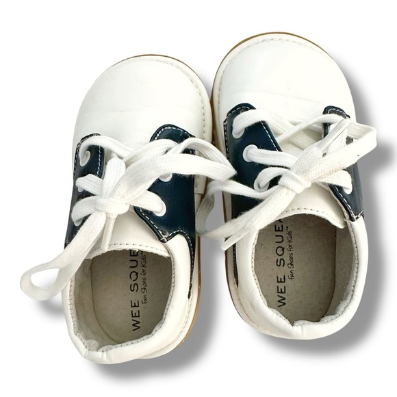 Wee Squeak | Rory Navy Saddle Oxford Shoe (9) - Picture 6 of 7